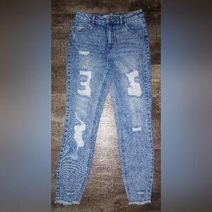 Tinseltown Destructed Mom Jeans,Size 7/28
